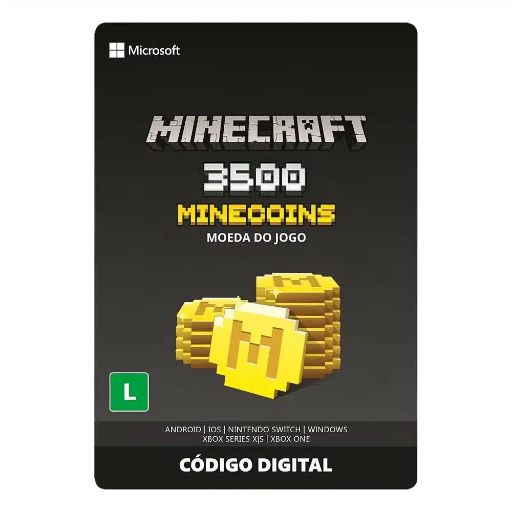 Minecraft: Pacote de Minecoins: 3500 Moedas