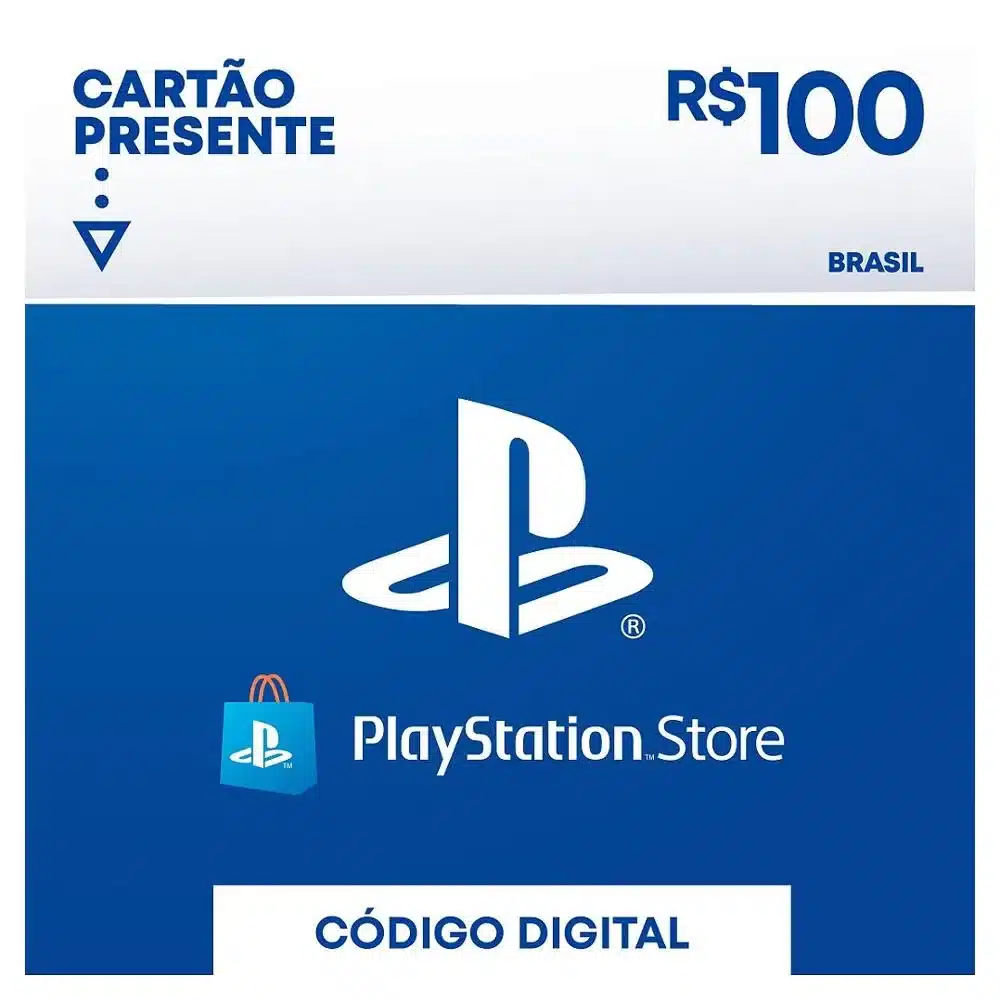 Gift Card PlayStation Store R$100 - Exclusivo Brasil