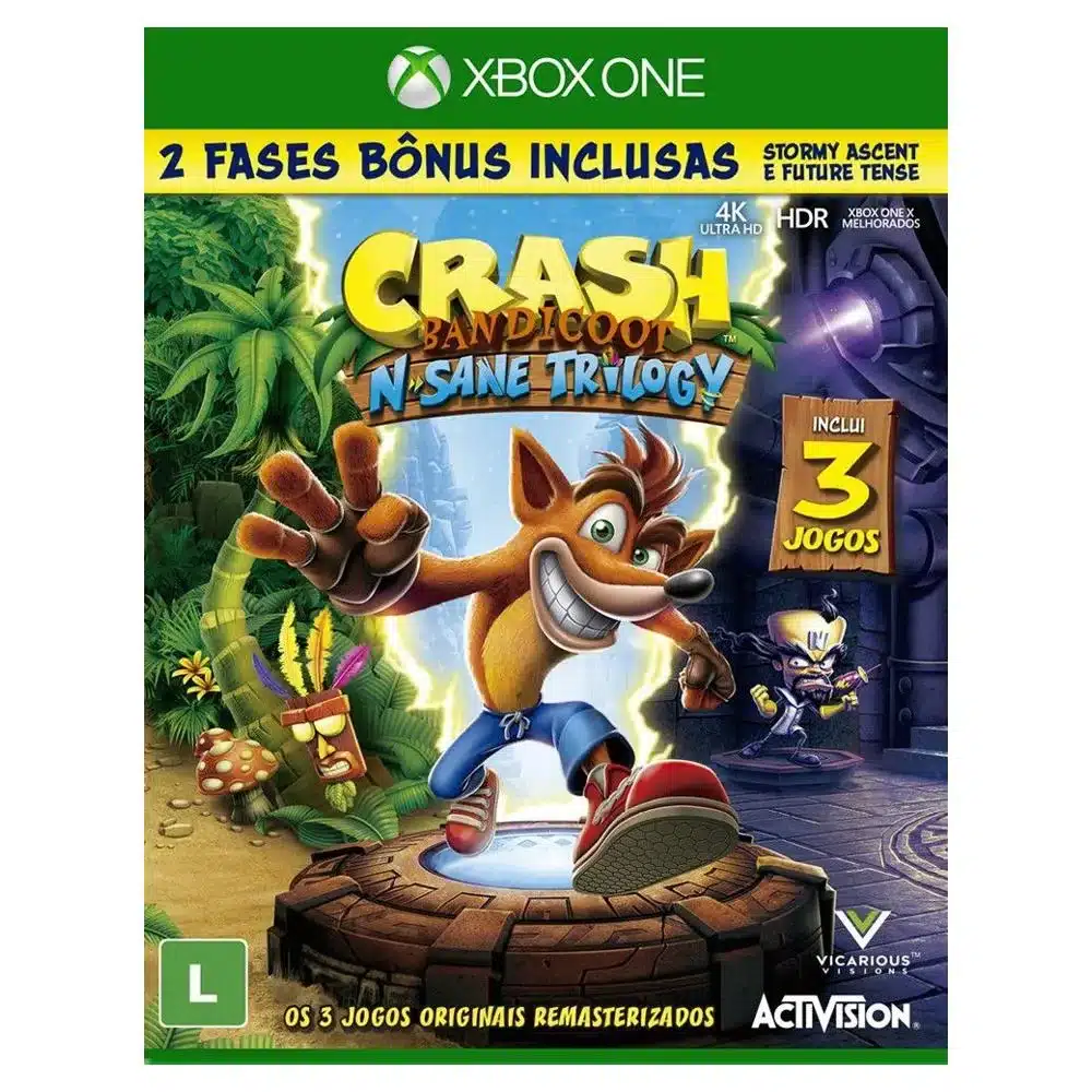 Crash Bandicoot N. Sane Trilogy – Xbox One – Mídia Digital – WOW Games