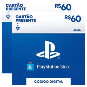 Gift Card Playstation Cartao Psn Br R$ 80 Reais