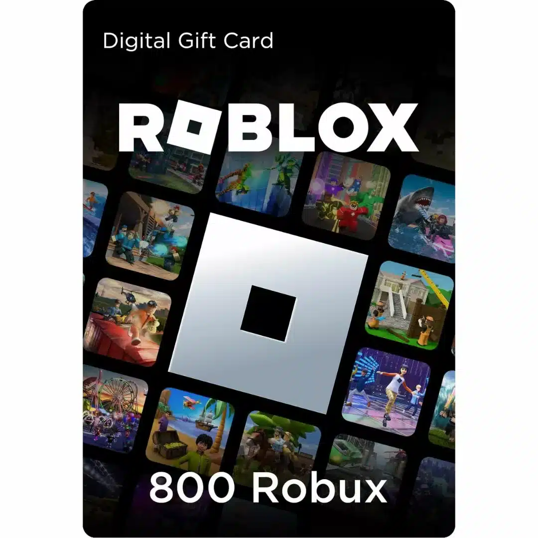 Roblox Cartão Presente 800 Robux - Venger Games  Seu centro de Cartões  presentes e mídia digital