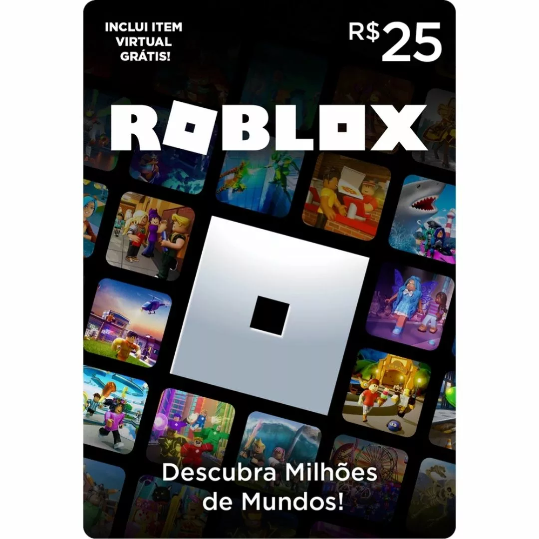 Cartão Presente Digital Roblox - 25,00