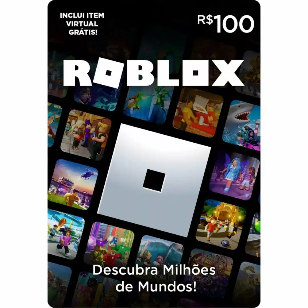 Cartão Presente Digital Roblox - R$100