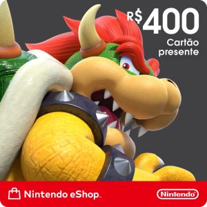 Nintendo - Cartão Presente Digital 400 Reais
